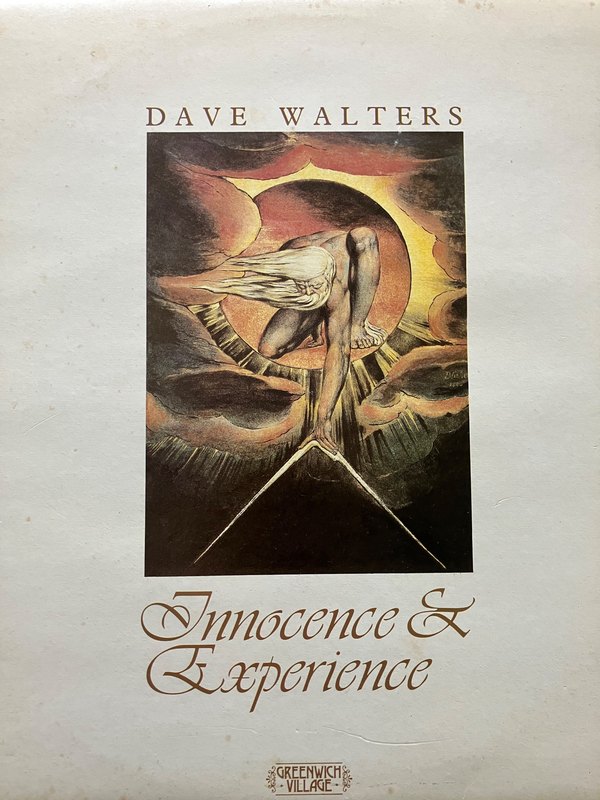 Sleeve of Innocence and Experience: a William Blake image of a bearded figure leaning from a circle of cloud and light, measuring with compasses